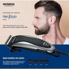 Maquina de Cortar Cabelo Pelo Corpo Barriga Peito  + Acessórios Mondial CR02/07