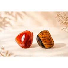 cornalina/ olho de tigre/ pedra natural rolada/ kit para vendas e comércio