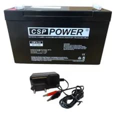 Kit Bateria 6V 12ah + Carregador 6V 800MA - Garra Jacaré