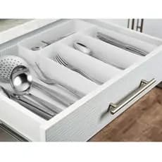 Organizador De Gaveta Extensível Porta Talheres Utensílios Cozinha Banheiro Arthi