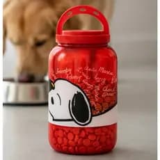 Pote Porta Petiscos Ração Cachorro Gato Pet Com Alça Free BPA Organização