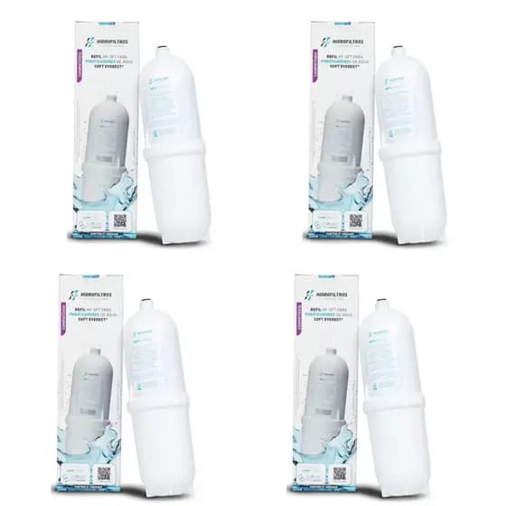 KIT 04 UN Refil HF-SFT Compativel purificadores Everest Soft