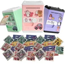 Cofre Digital Musical Infantil C/ Senha e Adesivos Para Personalizar