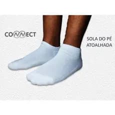 Kit 3 pares de meia soquete atoalhada unissex