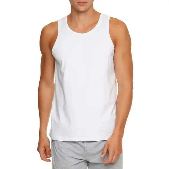 Kit 2 Camisetas Regatas Masculina 100% Algodão Camisa Regata Lisa Atacado