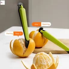 Descascador De Laranja De Aço Inoxidável 420 Portátil Frutas Cítricas Zester Para Acampamento Em Viagens Casa
