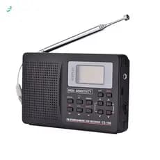 Receptor De Rádio Digital Portátil De Banda Completa Do Mundo AM/FM/SW/MW Com Antena Externa