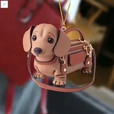 Chaveiro Acrílico Em Forma De Cachorro , Ornamento De Suspensão Fofo Para Chaves , Bolsas , Acessórios De Telefone