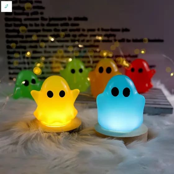 2 Pçs Moldes De Silicone Fantasma De Halloween Para Decorações De Fundição De Resina Epóxi DIY Com Material Durável