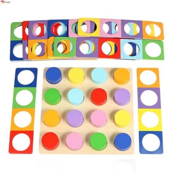Brinquedo De Pensamento Lógico De Placa De Correspondência De Cores Para Crianças Ferramenta De Treinamento Educacional