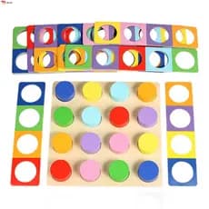 Brinquedo De Pensamento Lógico De Placa De Correspondência De Cores Para Crianças Ferramenta De Treinamento Educacional