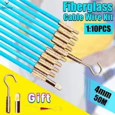 10 Peças Cabo De Fio De Fibra De Vidro Extrator Elétrico Rodder Como Bem Projetos Domésticos Diy