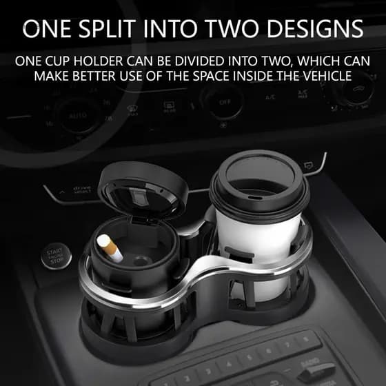 Expansor De Porta-Copos Para Carro 2 Em 1-Economia De Espaço Durável Garrafas E Telefones