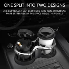 Expansor De Porta-Copos Para Carro 2 Em 1-Economia De Espaço Durável Garrafas E Telefones