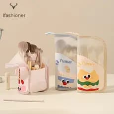 Bolsa De Armazenamento De Pincel De Maquiagem Portátil-Organizador De Cosméticos Para Lápis De Sobrancelha Batom