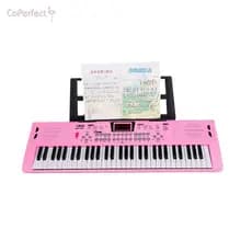 Teclado De Piano Eletrônico De 61 Teclas-Brinquedo Multifuncional Para Meninas De 3 A 8 Anos , Presente Crianças Inician