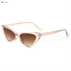 Óculos De Sol Retrô Olho De Gato , Armação Triangular Pequena , Proteção UV400 , Leve Para Atividades Ao Ar Livre