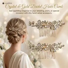 Pente De Garra De Cabelo Com Flor De Strass-Acessório Diário Para Festa De Casamento
