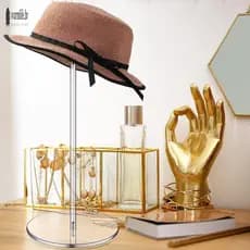 Suporte De Chapéu E Peruca De Acrílico Transparente Leve Durável Para Exibir Chapéus Gorros