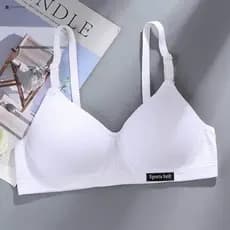 Bralette Sem Fio Com Decote Em V – Alças Ajustáveis , Uso Diário Confortável Para Mulheres E Meninas