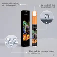 Caneta De Pintura De Retoque De Carro 12 ml Tinta De Reparo De Arranhões De Resina Acrílica De Secagem Rápida Com Revest
