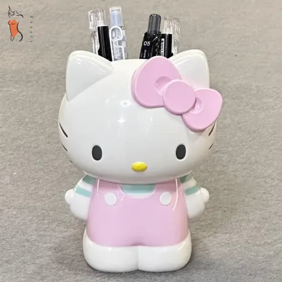KT Pen Holder Papelaria Maquiagem Escova Tubo De Armazenamento Ornamentos De Mesa Presente