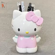 KT Pen Holder Papelaria Maquiagem Escova Tubo De Armazenamento Ornamentos De Mesa Presente