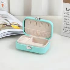 Caixa De Armazenamento De Brinco De Camada Dupla De Cor Macaron Com Compartimentos Personalizáveis Para Organização De J