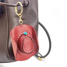 Pingente De Chapéu De Cowboy Costurado À Mão-Chaveiro De Nicho Criativo Para Acessórios De Moda