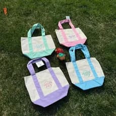 Sacola De Lona Fashion 2026 – Bolsa De Compras Pequena Para Mulheres