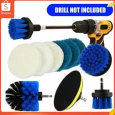 Hap WOTAO Broca Escova 10Pcs Kit Multiuso Esfoliante Acessórios de Limpeza Elétrica Todos os Fins Limpeza Profunda