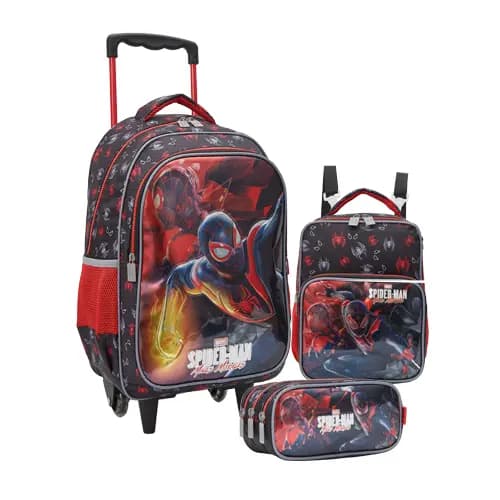 Kit G Spider-man Homem Aranha Lancheira Estojo Original Xeryus escolar