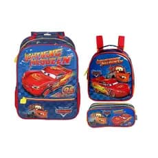 Kit Mochila G Relâmpago Mcqueem Lancheira Estojo Original Xeryus