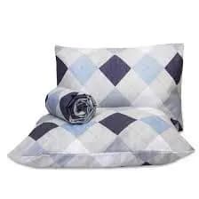 Jogo de cama HYPERCAL 400 FIOS CASAL ESTAMPADO 03 PEÇAS TOQUE MACIO