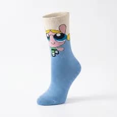 Meia LINDINHA Divertida Cano Longo Estampada frio Personagem tamanho Unico 35 a 44
