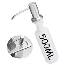 Dispenser Detergente/Dosador Cozinha Porta Sabonete Liquido Embutir 500 ml