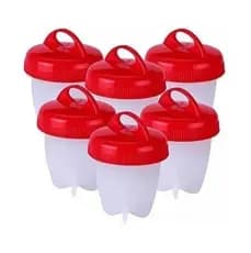 Kit 6 Forma Ovo Magico Para Cozinhar Ovos Fit Água Silicone
