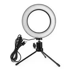 Ring Light Iluminador Led 16Cm Tripé 15cm /Ring Light eTripé