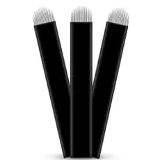 Kit 30 Lâminas nanoblading U14 U16 U18 U21 0,18mm Tebori Micropigmentação sobrancelhas fios