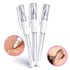 Caneta Em Gel Para Marcação De Sobrancelha Design Micropigmentação branca