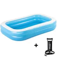 Piscina Inflável Retangular Bestway Familiar 778l + Bomba De Ar