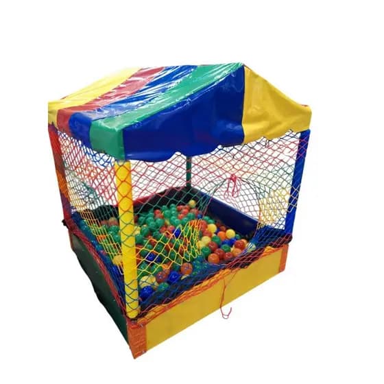 Combo Completo De Piscina de Bolinhas 1x1 metro Colorida + Super Pacote Com 500 Bolinhas