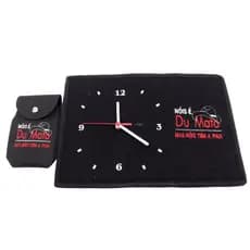 Kit Relogio De Parede Nois e Du Mato Bordado + Capinha Para Celular