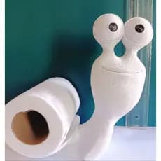 Porta papel higiênico caramujo impressão 3d