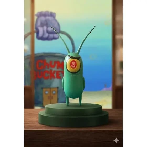 Personagem Plankton Bob esponja