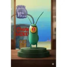 Personagem Plankton Bob esponja