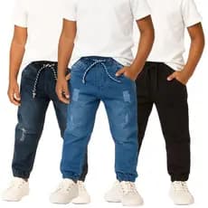 calça jogger infantil menino juvenil masculino  promoção 04 a 16 anos