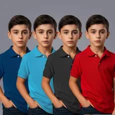 Kit 4 Camisas Polo Infantil Juvenil – Pacote Econômico e Estiloso