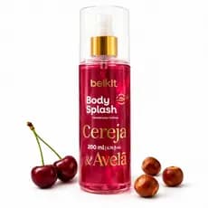 Body Splash Feminino Cereja Avelã Belkit 200ml Cheiro Marcante
