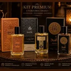 Kit 3 Perfumes Masculinos Árabes Importados 50ml Alta Fixação